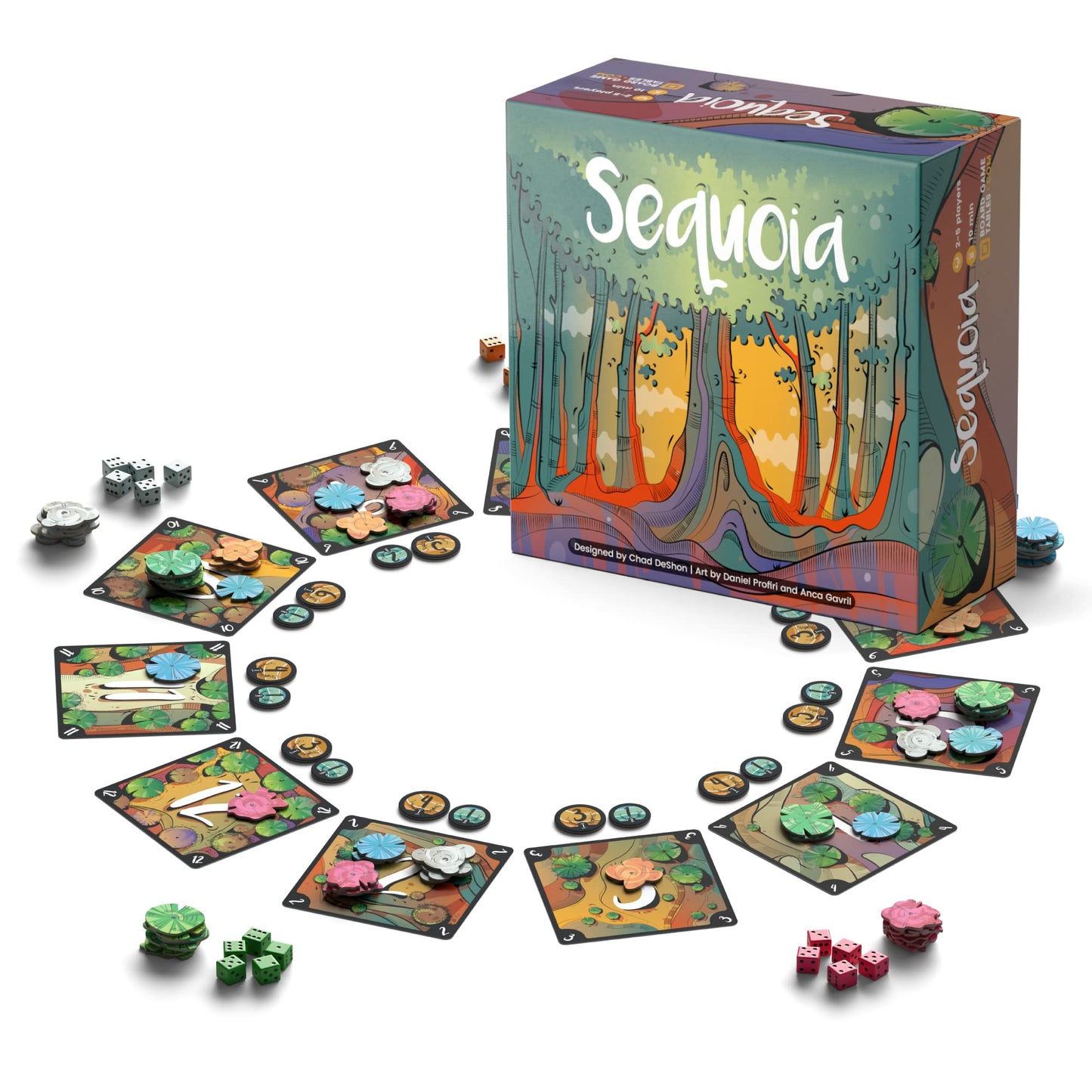 Sequoia - Board Game - 2 To 5 Players - 10 Minute Play Time