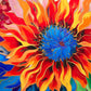 Cross & Glory - Firelit Dahlia's Dance - 1000 Piece Jigsaw Puzzle for mature-themeds | Vibrant Artistry | enhanced Quality | Satin Finish
