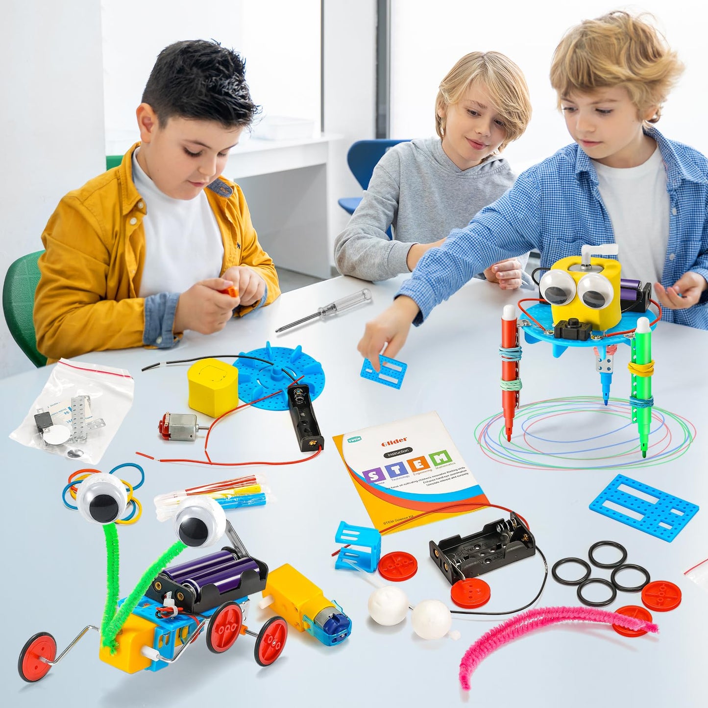 Stem Robotics Kits For Kids Age 8-12 8-10, Science Kits For Kids 5-7, Stem Toys For Boys Age 6 7 8 9 10 12 13 14 Girls Boys Birt