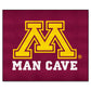 FANMATS 17307 Minnesota Golden Gophers Man Cave Tailgater Rug - 5ft. x 6ft. Sports Fan Area Rug, Home Decor Rug and Tailgating M