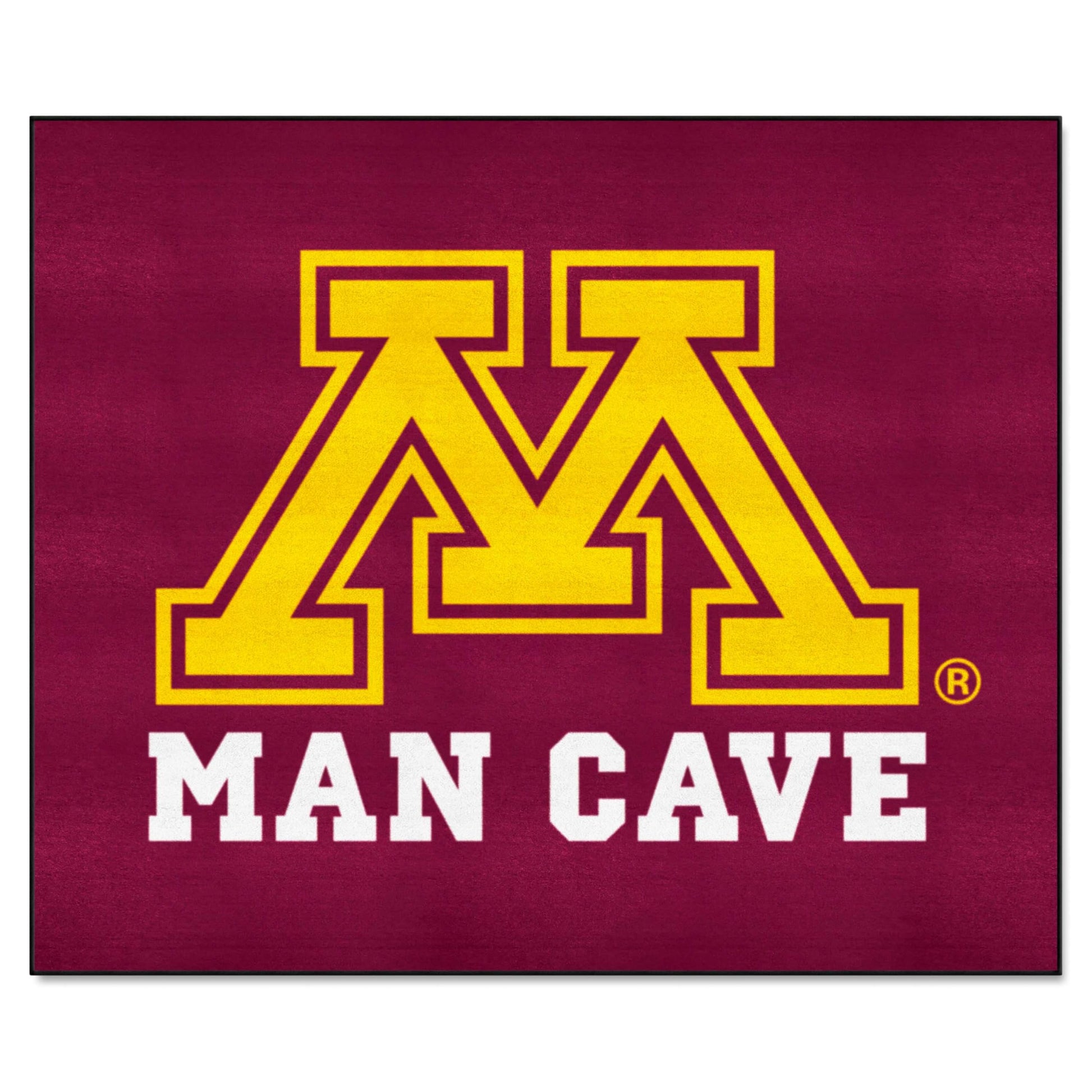 FANMATS 17307 Minnesota Golden Gophers Man Cave Tailgater Rug - 5ft. x 6ft. Sports Fan Area Rug, Home Decor Rug and Tailgating M