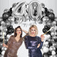 40Th Birthday Decorations Black Silver,40Th Birthday Balloon Garland Party Decorations With Number 40 Foil Balloons,Happy Birthd