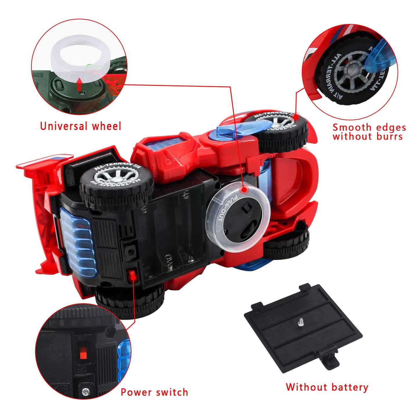 huwairen Dinosaur Toys for 3-6 Year Old Girls Transforming Dinosaur Car with LED Light and Music Gifts for 3 4 5 6 7 Year Old Gi