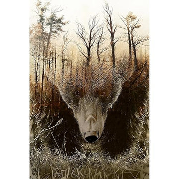 WOZUIBAN mature-themed Puzzle Classic Jigsaw Puzzle 1000 Pieces Wooden Puzzle DIY Forest Map Bear Modern Home Decor Unique Gift Intellectual Game 75x50cm