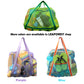 Leberna Large Beach Bag with Zipper Lightweight - Beach Toy Bag Mesh Bag for Swimming Pool Sand Toys