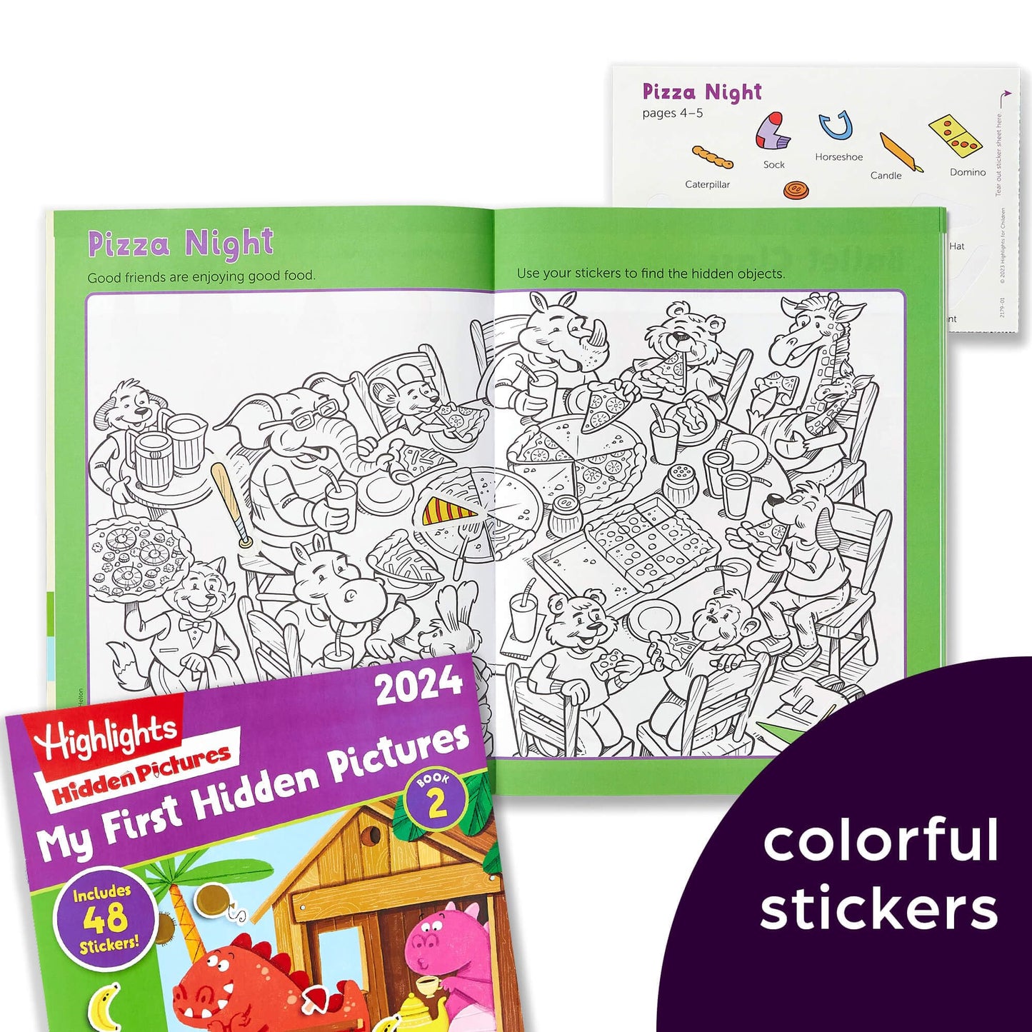 Highlights for Children My First Hidden Pictures Activity Book Set, 4 Travel-Friendly Books for Kids Ages 3-6, Screen-Free Fun