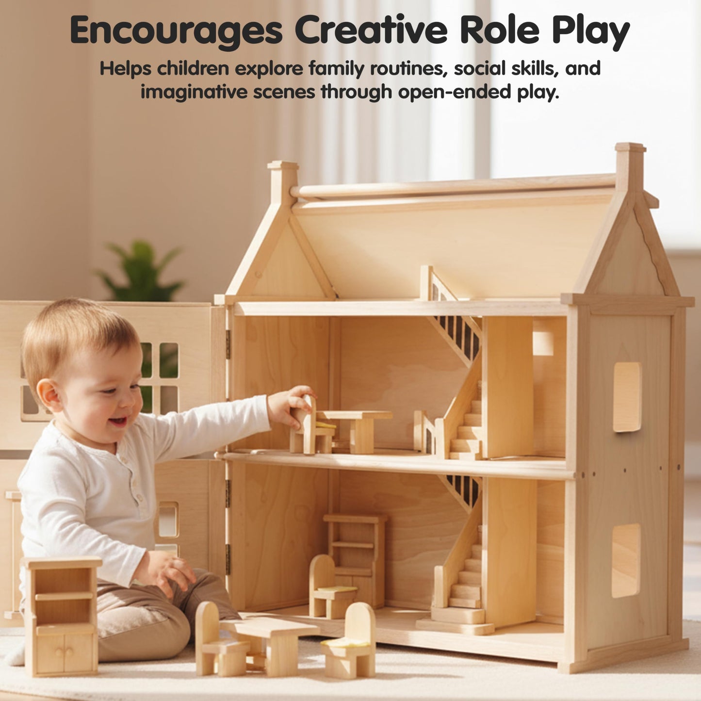 Plan Toy Doll House Dining Room - Classic Style
