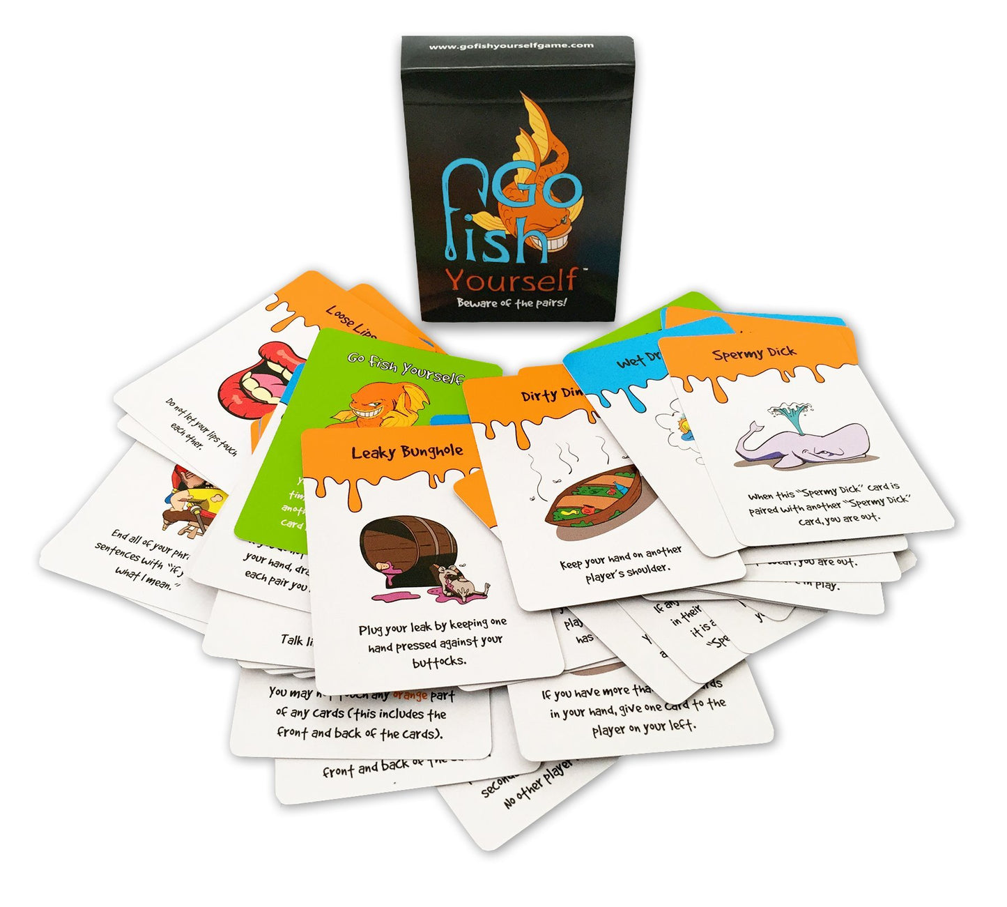 Headburst Go Fish Yourself! mature-themed Party Game - A Hilarious mature-themed Party Game
