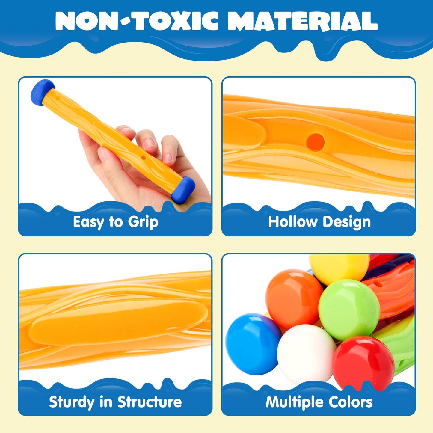 JOYIN Diving Sticks Pool Toys  8 Pcs Underwater Training Pool Dive Stick for Kids  Colorful Swimming Toy Sinking tossing Sticks for Kids Gifts Summer Swim Training Water Fun Pool Games(Sticks)