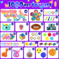 DKZ 1000Pcs Fidget Toys Pack - Bulk Party Favors, Stress Relief Sensory Toys, Goodie Bag Stuffers, Pink Color for Kids & Parties