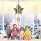 Skylety 10 Pcs Wooden Dollhouse Set Of Mini People Figures Dolls Wooden Doll Pretend Play Figures Accessories For Pretend Dollhouse Toy(Classic Style)