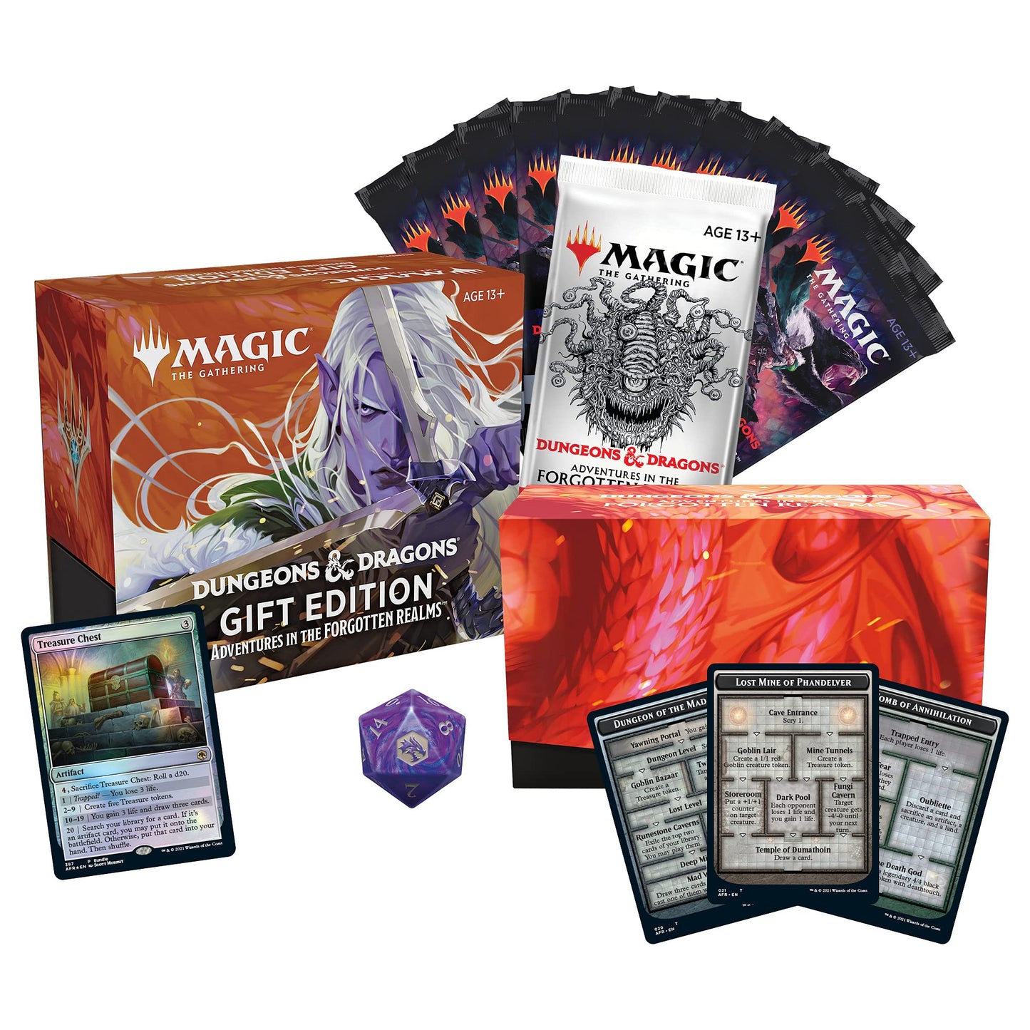 Magic: The Gathering Gift Bundle - 10 Draft Boosters, 1 Collector Booster, Accessories - Multicoloured - Model C88920000