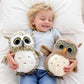 Ryttir 2 Pack Owl Plush Toys, 11.7 Inch Gray Cotton Stuffed Animals for Kids and Home Decor