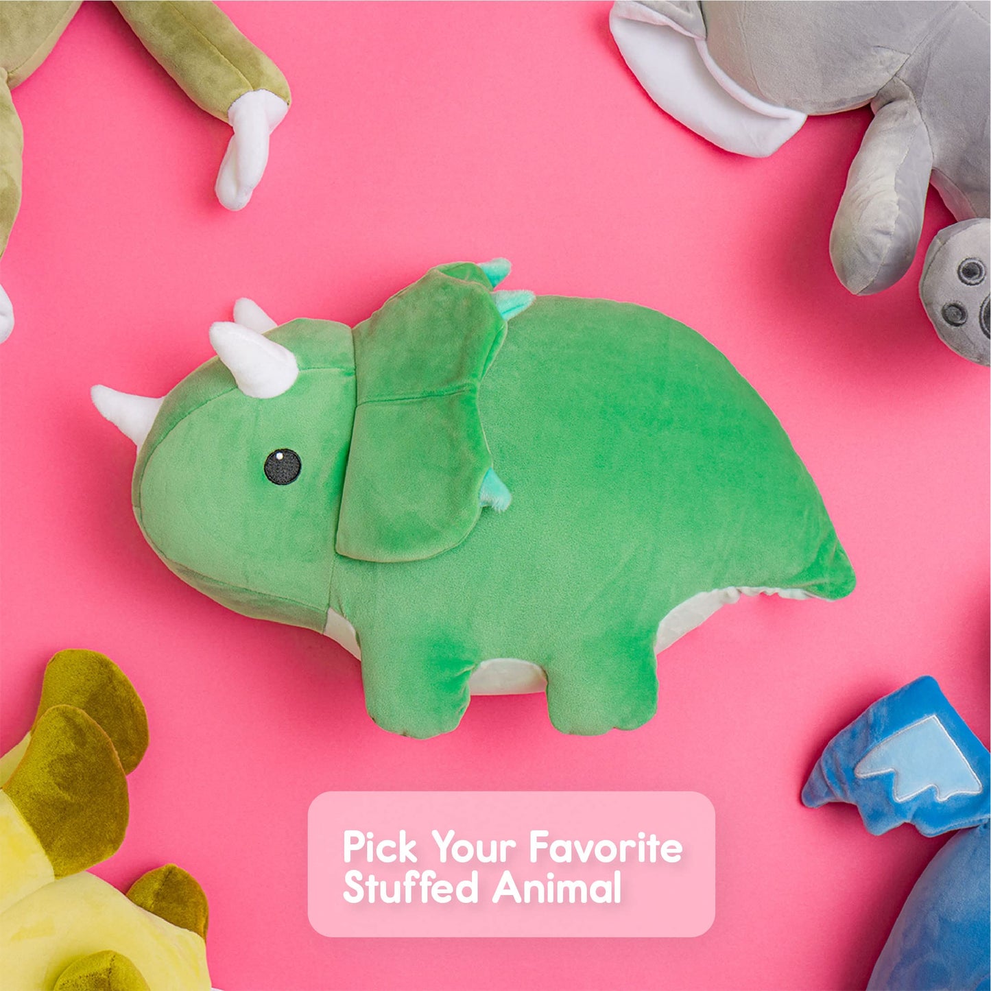 Snuggie Buggies Triceratops Dino Stuffed Animals Ultra Soft Plush Cute Stuffed Triceratops Dinosaur Toy Stuffed Animals For Girl