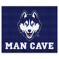 FANMATS 17299 UConn Huskies Man Cave Tailgater Rug - 5ft. x 6ft. Sports Fan Area Rug, Home Decor Rug and Tailgating Mat
