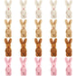 20 Pieces Mini Plush Rabbit Tiny Joint Rabbit 2.4 Inch Small Bunny Doll Soft Bunny Stuffed Animal Toys For Easter Birthday Cake Wedding Decorations Party Favors (Long Plush Style)