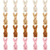 20 Pieces Mini Plush Rabbit Tiny Joint Rabbit 2.4 Inch Small Bunny Doll Soft Bunny Stuffed Animal Toys For Easter Birthday Cake Wedding Decorations Party Favors (Long Plush Style)