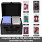 OUUTMEE Aluminum Alloy Graded Card Case - Fits 40 Card Slabs, Compatible with PSA, CSG, BGS, Top Loaders - 9.1x6.7x