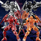 WEAREWE 2 Set DIY 3D Printed T13 Action Figures Set Lucky 13 Action Figure Multi-Jointed Movable Mech Doll Robot(Red-Blue)