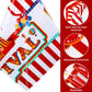 3 Pack Carnival Theme Party Tablecover Carnival Tablecloth for Carnival Theme Party Table Decorations Red and White Striped Tabl