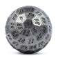 DNDND Iron D100 Metal Dice Set Single 50mm 100 Sided Die with Metal Case and Velvet Pouch for Table Game Dungeons and Dragons (I