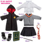 Deluxe 11Pc Hermione Granger Inspired 18 Doll Outfit-Compatible With American Girl Outfit & Accessories Set Includes Robe, Wand,