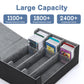 Ralout Card Deck Case For Trading Cards 1800+, Mtg Card Storage Box, Leather Magnetic Closure Storage Box For Magic Commander, M