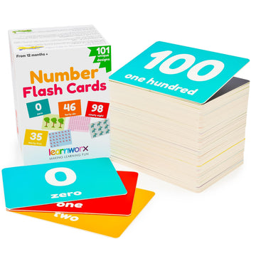 Number Flash Cards For Toddlers 1-3 | Toddler Math Flash Cards | Learn Counting Flashcards Numbers 1–100 | Help Kids Count Number Games | Kids Toys Numbers Match For Preschoolers Kindergarten 2-4