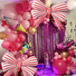 Kwuz 2 pcs Big Bow Balloons Red Strips 30 inch, Bow Party Balloons Decorations for Girls Birthday Mouse Themed Baby Shower Weddi