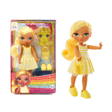Rainbow High Littles - Daisy Madison, Yellow 5.5'' Posable Small Doll With Purse, Magical Pet Bear, Girls Toy Gift, Kids Ages 4-