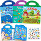 Reusable Sticker Books For Kids, 3 Sets Travel Removable Toddler Sticker Books For 2 3 4 5 Year Old Girls Boys Birthday Gifts Educational Learning Toys For Age 2-4 - Ocean & Zoo Animal, Farm