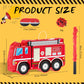 Aoriher Fire Truck Piñata - 16.14" x 8.9" x 3.15", Cardboard, Includes Blindfold, Bat & Confetti, Perfect for Kids