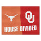FANMATS 6123 Texas / Oklahoma House Divided Rug - 34 in. x 42.5 in.
