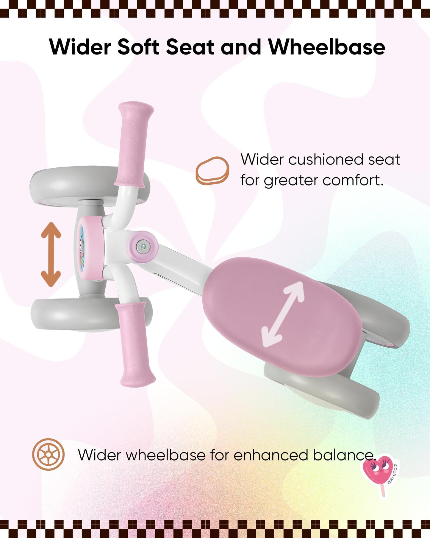 Ridyee Baby Balance Bike 1 Year Old, Toddler Balance Bike For 2 Year Old, Learn To Control Balance, Widened Wheelbase For Stable
