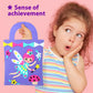 Krafun My First Beginner Felt Kit Unicorn Girl Animal Craft For Kids, Toddlers, Boys, Girls Age 3-6 Years Old, Include 6 Diy Handmade Arts And Crafts Projects, Activities Preschool Creative Toys