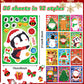 DECYOOL 36 Sheets Christmas Stickers, Christmas Make a Face Stickers Make Your Own Christmas Stickers Santa Snowman Xmas Holiday