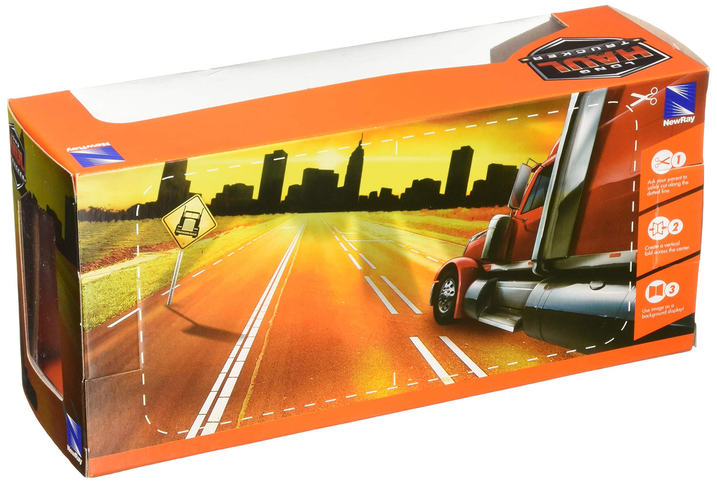 New Ray International 4200 Line Maintenance Service Truck White Long Haul Trucker Series 1/43 Diecast Model