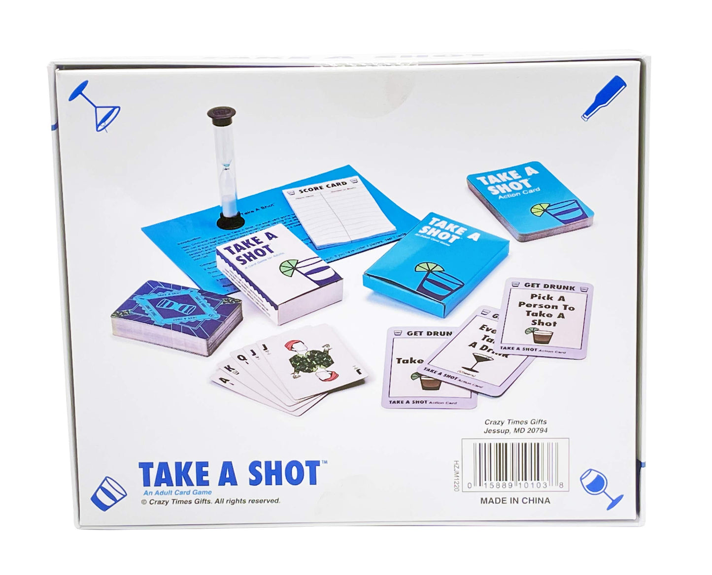Island Dogs Take A Shot Card Game- The Ultimate Party Drinking Game includes Timer  Cards  and Score Card - A Must-Have Addition to Your Board Games and Card Games Collection