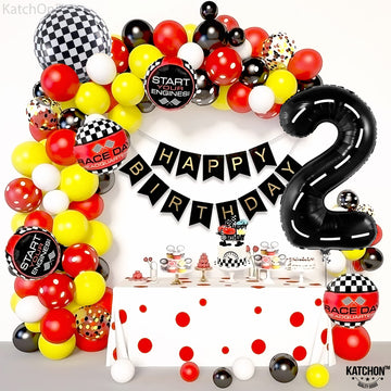 Katchon, Giant Two Fast Balloons - 40 Inch | Number 2 Balloon, Two Fast Birthday Decorations | Two Fast Party Decorations, 2 Fast Birthday Decorations | Two Fast Two Curious Birthday Decorations Boy
