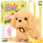 Tagitary Plush Toys Walking Dog Toys That Can Walk, Bark And Wag Tail,Interactive Electronic Pet Toys Puppy With Leash,Easter Christmas Birthday Gift For Toddlers Kids