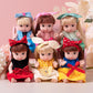 dollbie 6 Pack 4 Inch Mini Fashion Doll Collection - 6 Unique Stylable Hair Dolls with Rotatable Limbs & Cute Outfits | Collecti