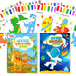 Paint With Water Coloring Book For Toddlers - 2 Pack Magic Mess Free Kids Watercolor Painting Activity Kit - Arts And Crafts For
