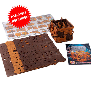 Wooden.City Challenging Escape Room Puzzle Box - Hard Puzzle Box - Cluebox Escape Puzzle - Difficult Puzzle Box - 3D Escape Room