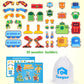Coogam Fine Motor Building Robot Blocks For 3 4 5 Years Old Kids, Wooden Snap Together Robot Builders, Stem Take Apart Robot Playset, Educational Learning Toy Gift For Boys Girls