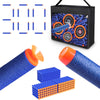Refill Darts 300PCS project pieces  Pack Compatible with Nerf N-Strike advanced Series  Two Types of Foam project piece Tips with Portable Shooting Practice Target Toy Storage Mesh Bag.