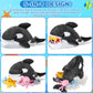 Syhood 5 Pieces Sea Stuffed Animals Plush Set Include 1 Large Whale Plush Doll With Small Starfish Dolphin Octopus Ray Stuffed Toy For Huggable Sleeping Holiday Birthday Gifts