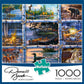 Buffalo Games 1000 Piece Jigsaw Puzzle - Darrell Bush North Country - Large Multicolor Cardboard 26.75 x 19.75 for Adults
