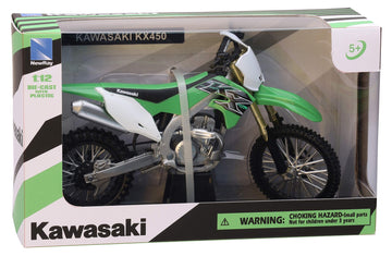 New-Ray Kawasaki Kx 450F Green 1/12 Diecast Motorcycle