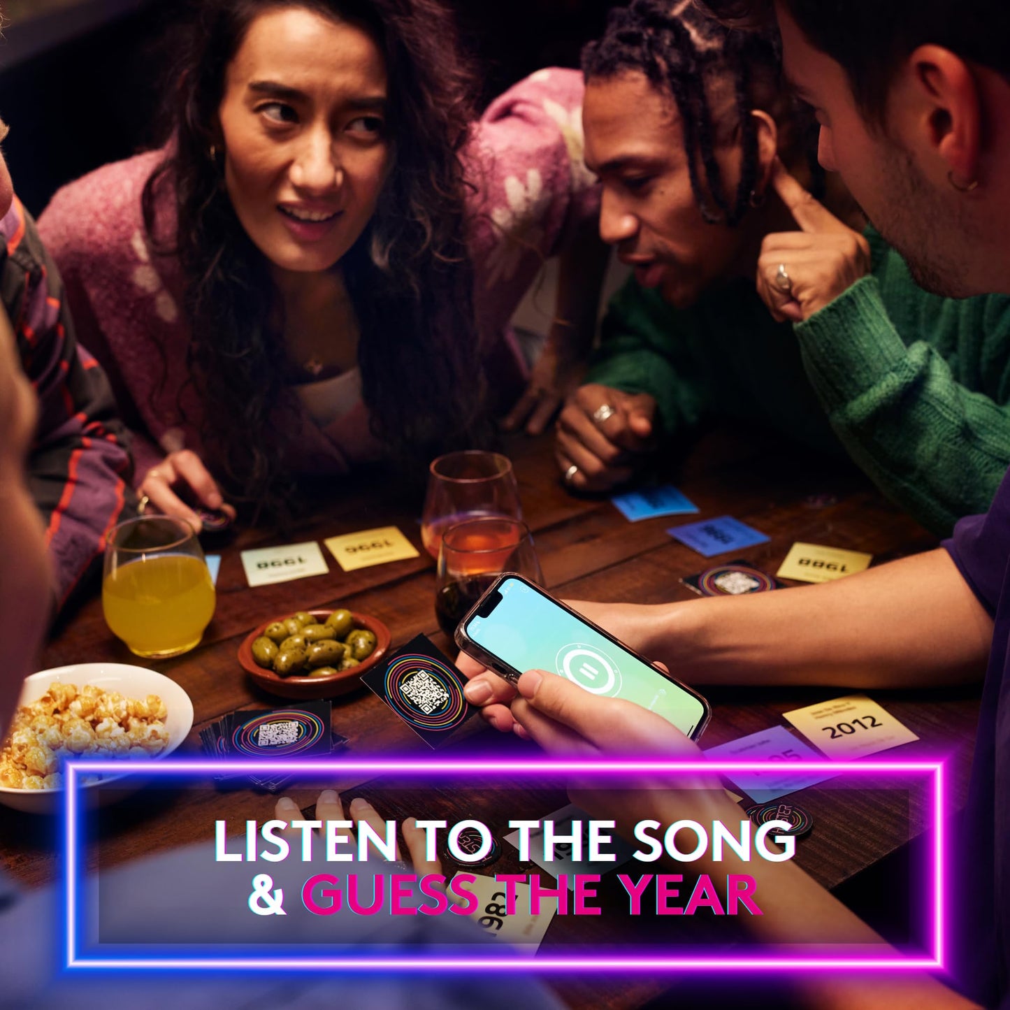 Hitster - The Music Party Board Game  Card Game  Fun Music Quiz Game  2-10 Players - 300+ Iconic Music Hits - Great for Game Nights  Date Nights  Parties  mature-themed and Family Games - Jumbo (UK Edition)