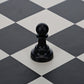 WE Games Replacement Dark Pawn Chess Piece - Plastic, Felt Bottom, Classic Design, Model 04-1237
